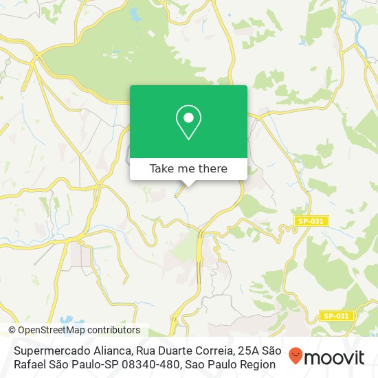 Supermercado Alianca, Rua Duarte Correia, 25A São Rafael São Paulo-SP 08340-480 map