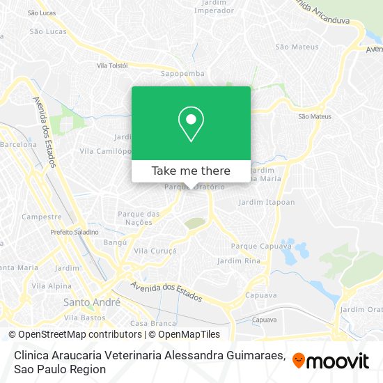 Clinica Araucaria Veterinaria Alessandra Guimaraes map