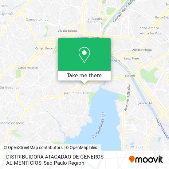 DISTRIBUIDORA ATACADAO DE GENEROS ALIMENTICIOS map