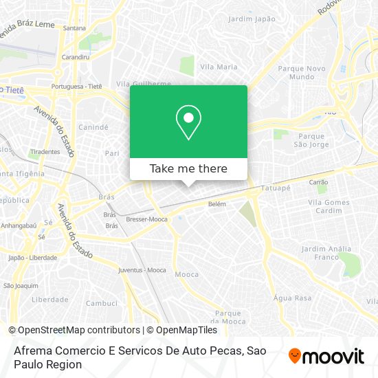 Mapa Afrema Comercio E Servicos De Auto Pecas