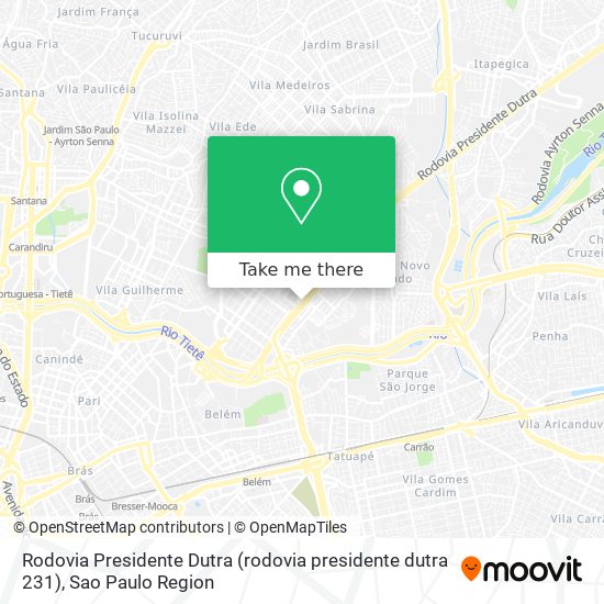 Rodovia Presidente Dutra (rodovia presidente dutra 231) map