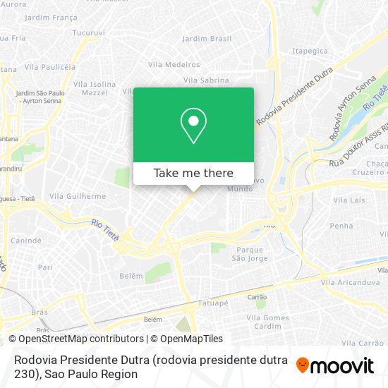 Rodovia Presidente Dutra (rodovia presidente dutra 230) map