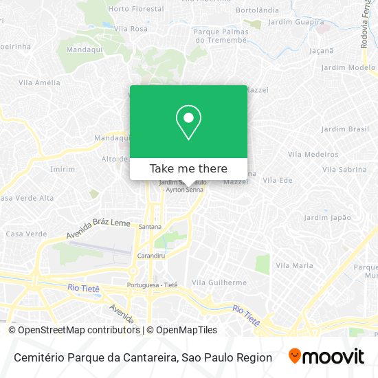 Mapa Cemitério Parque da Cantareira