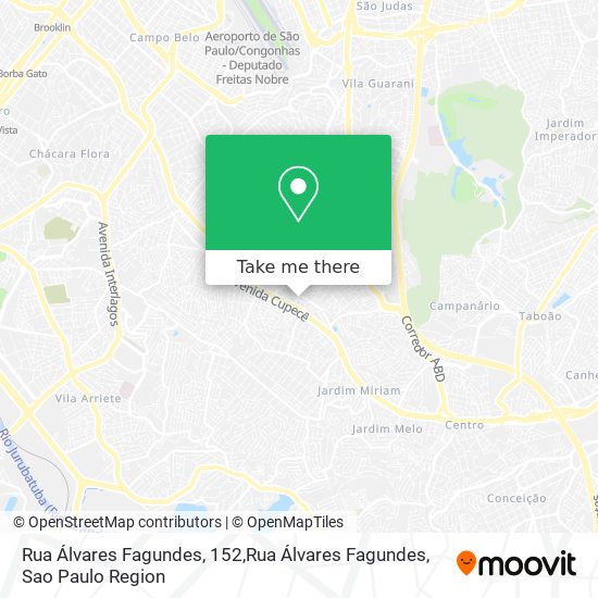 Mapa Rua Álvares Fagundes, 152,Rua Álvares Fagundes