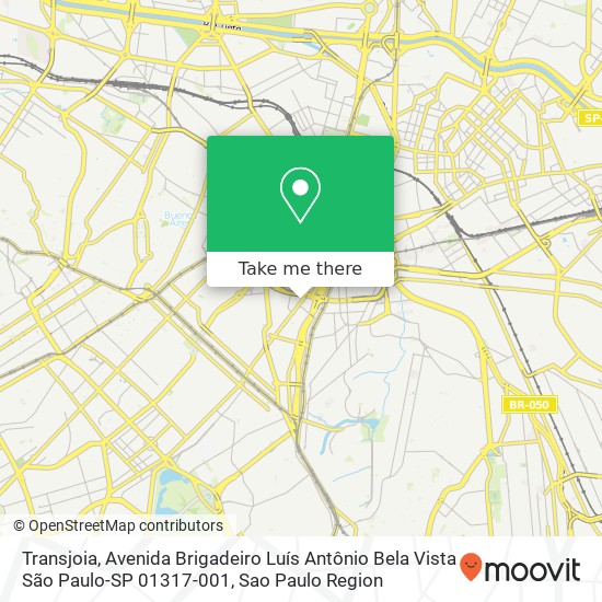 Transjoia, Avenida Brigadeiro Luís Antônio Bela Vista São Paulo-SP 01317-001 map