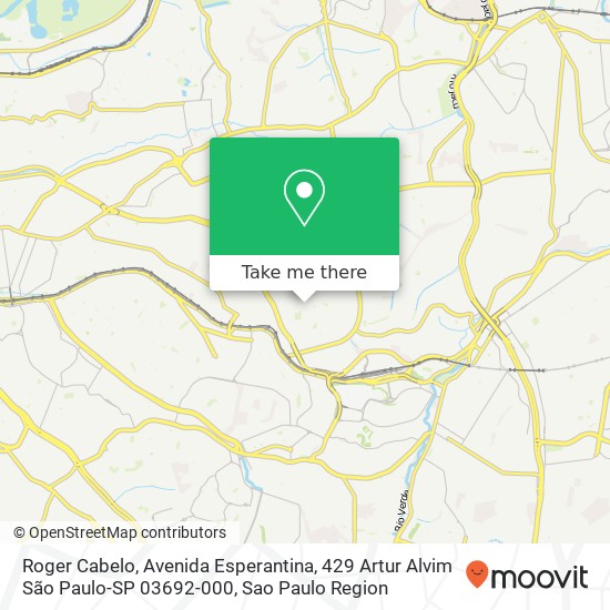 Roger Cabelo, Avenida Esperantina, 429 Artur Alvim São Paulo-SP 03692-000 map