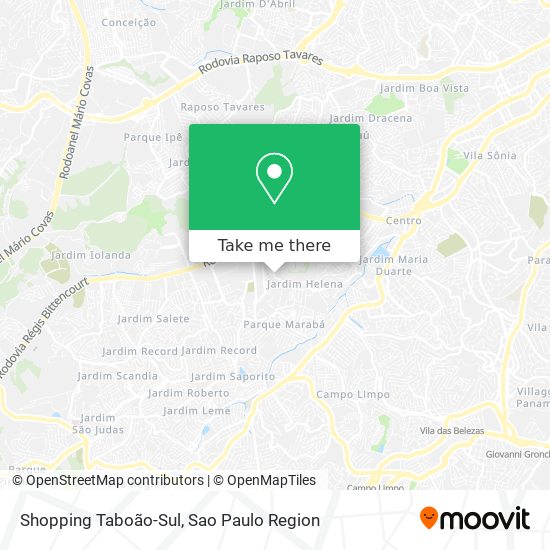 Mapa Shopping Taboão-Sul