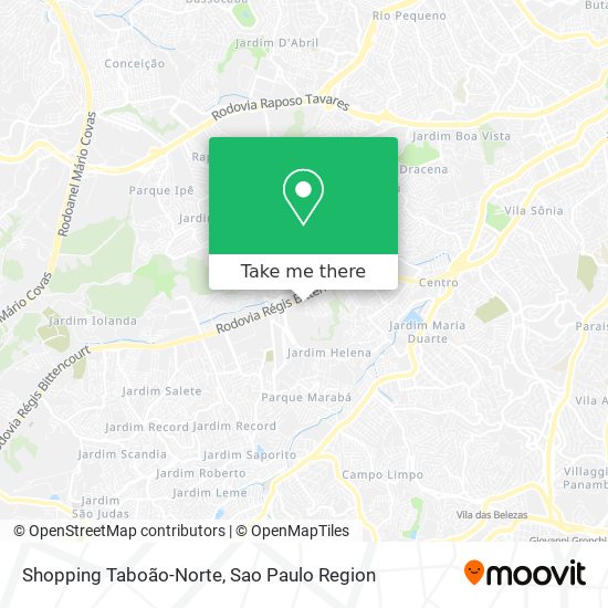 Mapa Shopping Taboão-Norte