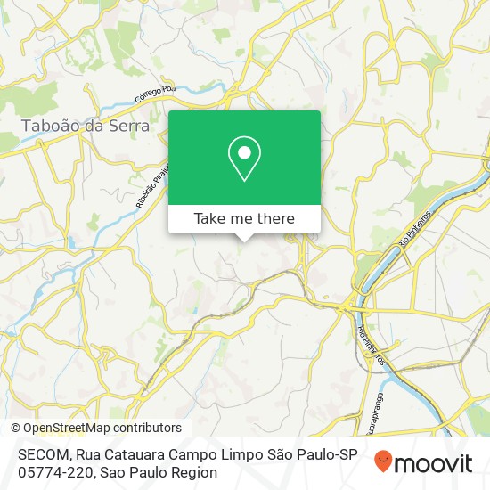 SECOM, Rua Catauara Campo Limpo São Paulo-SP 05774-220 map