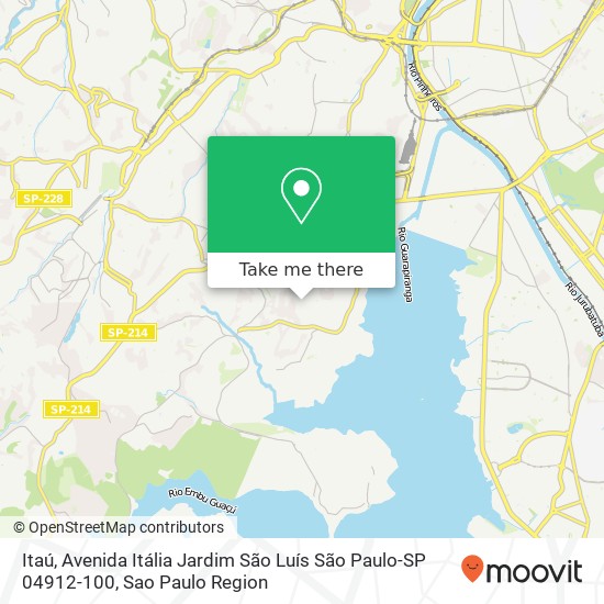 Itaú, Avenida Itália Jardim São Luís São Paulo-SP 04912-100 map