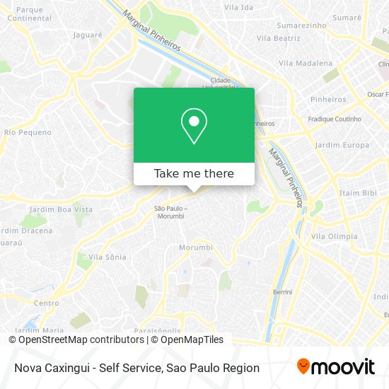 Nova Caxingui - Self Service map