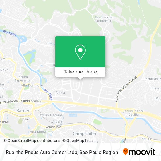 Rubinho Pneus Auto Center Ltda map