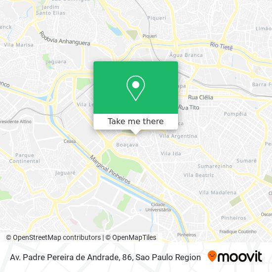 Av. Padre Pereira de Andrade, 86 map