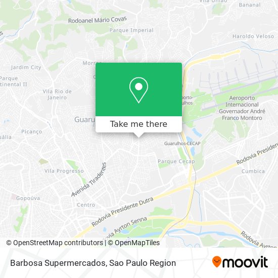 Mapa Barbosa Supermercados