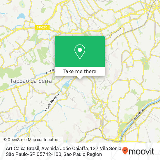 Art Caixa Brasil map