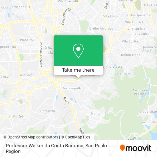 Professor Walker da Costa Barbosa map