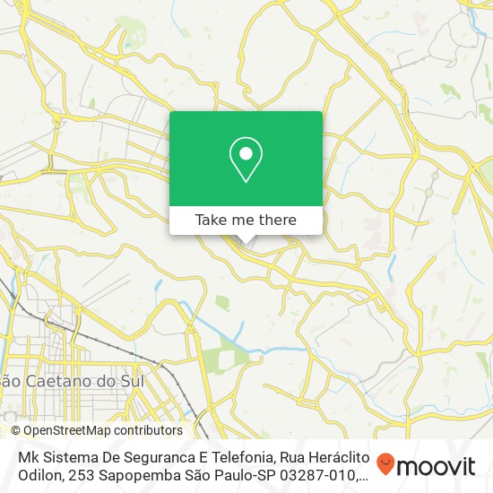 Mk Sistema De Seguranca E Telefonia, Rua Heráclito Odilon, 253 Sapopemba São Paulo-SP 03287-010 map