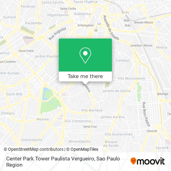 Center Park Tower Paulista Vergueiro map