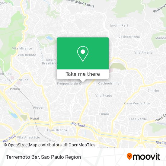 Mapa Terremoto Bar