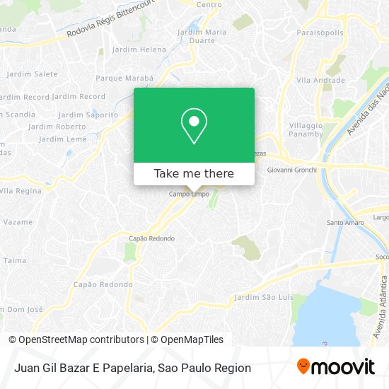Mapa Juan Gil Bazar E Papelaria