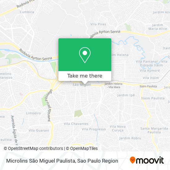 Mapa Microlins São Miguel Paulista