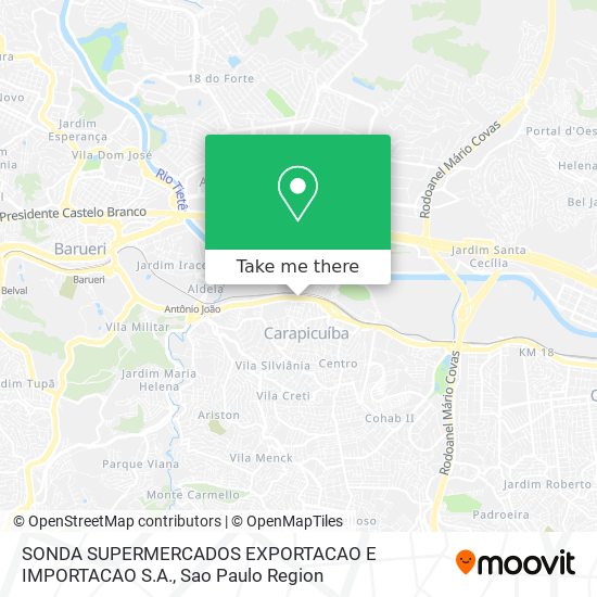 SONDA SUPERMERCADOS EXPORTACAO E IMPORTACAO S.A. map