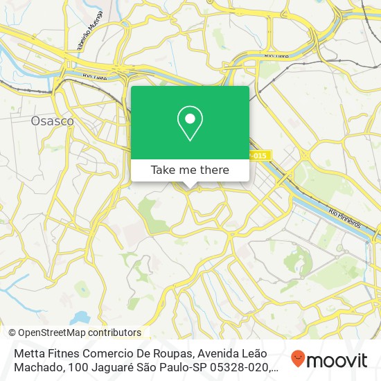 Metta Fitnes Comercio De Roupas, Avenida Leão Machado, 100 Jaguaré São Paulo-SP 05328-020 map