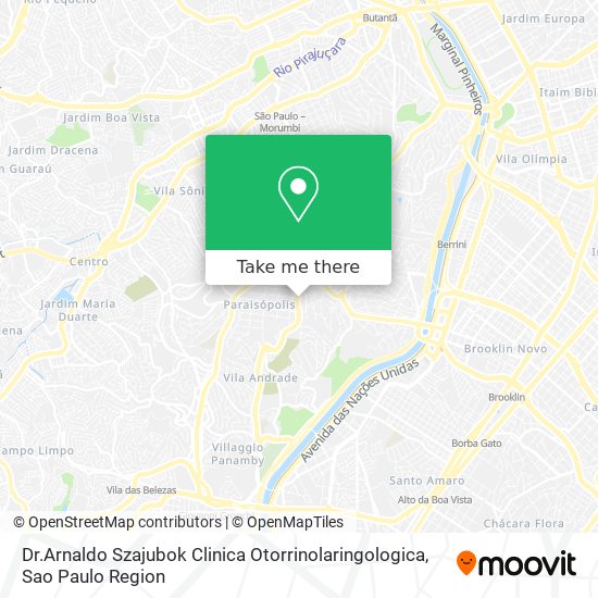 Mapa Dr.Arnaldo Szajubok Clinica Otorrinolaringologica