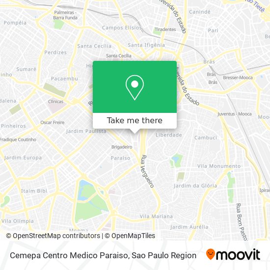 Cemepa Centro Medico Paraiso map