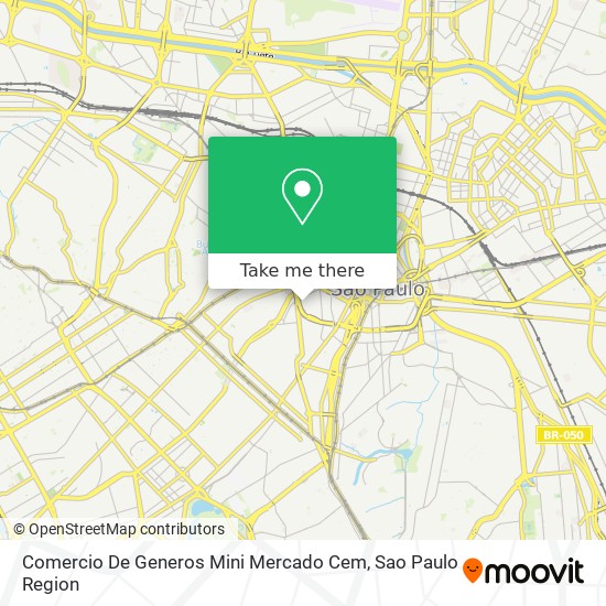 Mapa Comercio De Generos Mini Mercado Cem