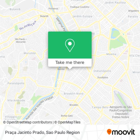 Mapa Praça Jacinto Prado