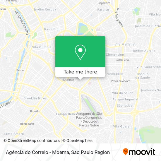 Agência do Correio - Moema map