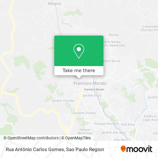 Rua Antônio Carlos Gomes map