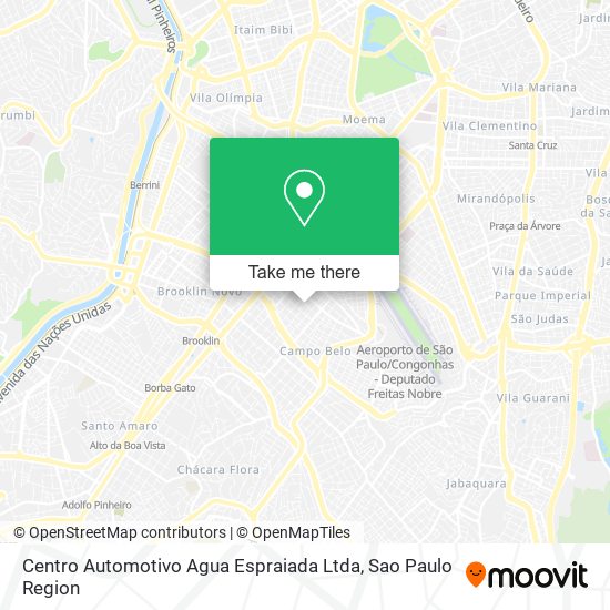 Centro Automotivo Agua Espraiada Ltda map