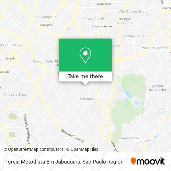 Igreja Metodista Em Jabaquara map