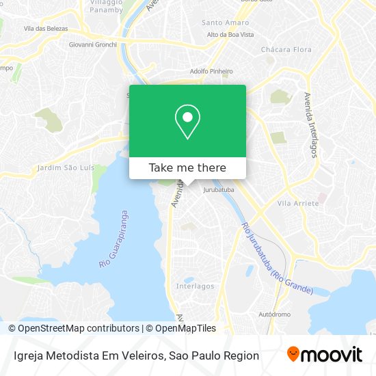 Igreja Metodista Em Veleiros map