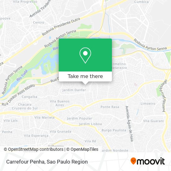 Mapa Carrefour Penha