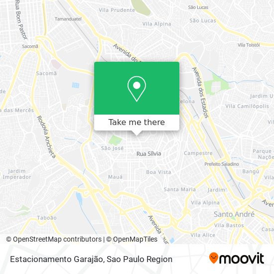 Estacionamento Garajão map