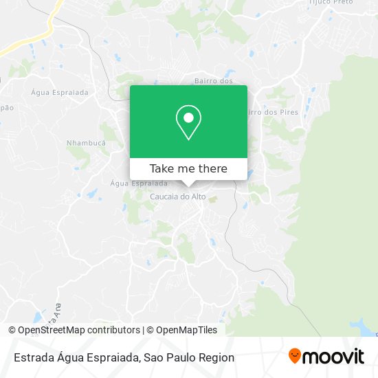Estrada Água Espraiada map