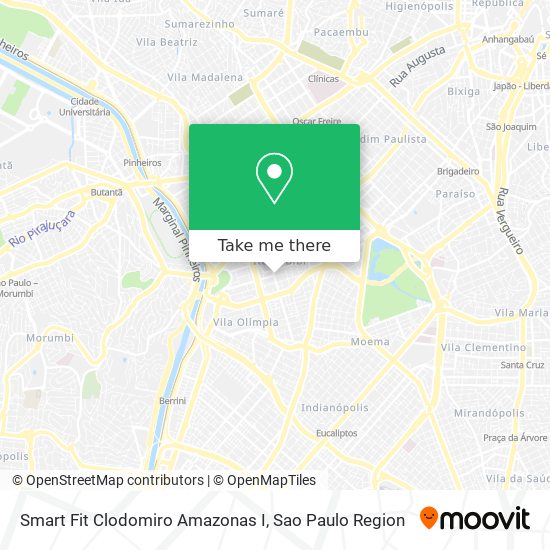 Smart Fit Clodomiro Amazonas I map