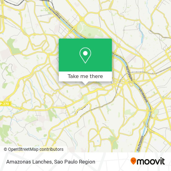 Amazonas Lanches map