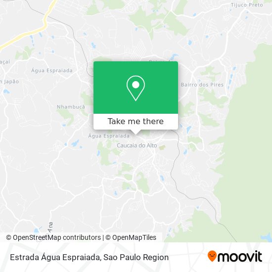 Estrada Água Espraiada map