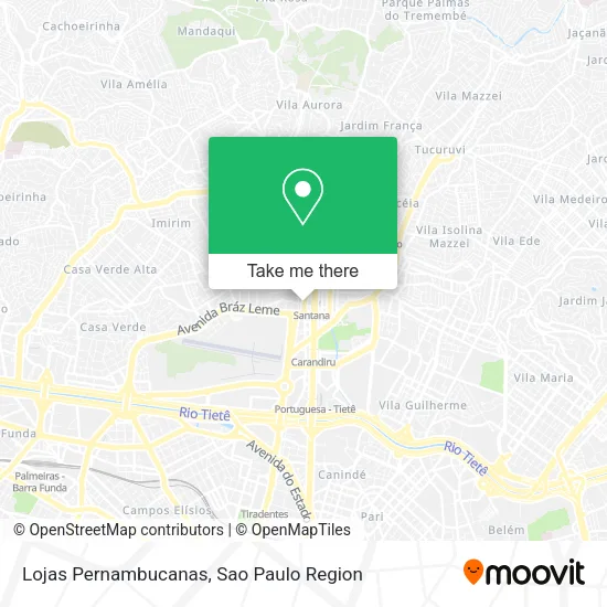 Lojas Pernambucanas map