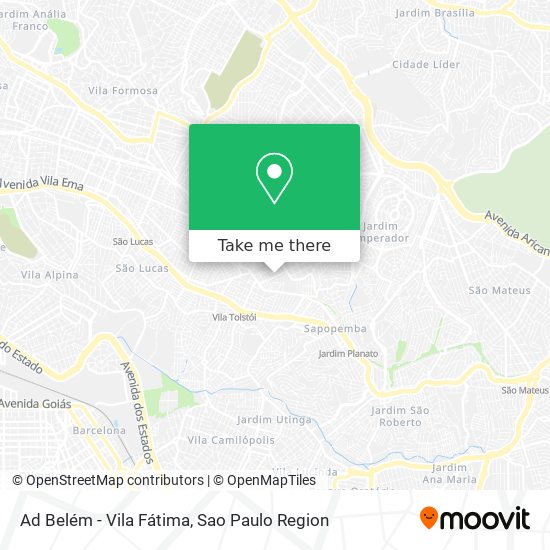 Ad Belém - Vila Fátima map