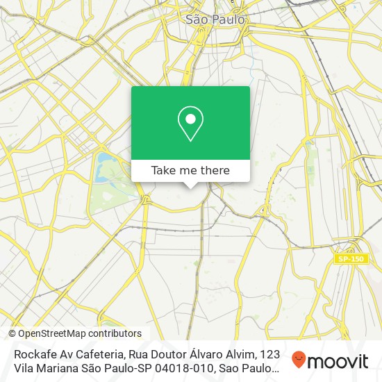 Rockafe Av Cafeteria, Rua Doutor Álvaro Alvim, 123 Vila Mariana São Paulo-SP 04018-010 map