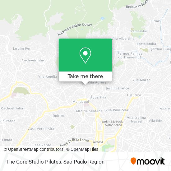 The Core Studio Pilates map