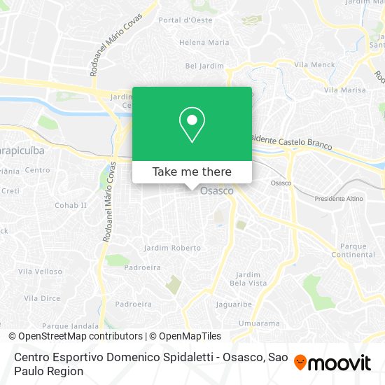 Centro Esportivo Domenico Spidaletti - Osasco map