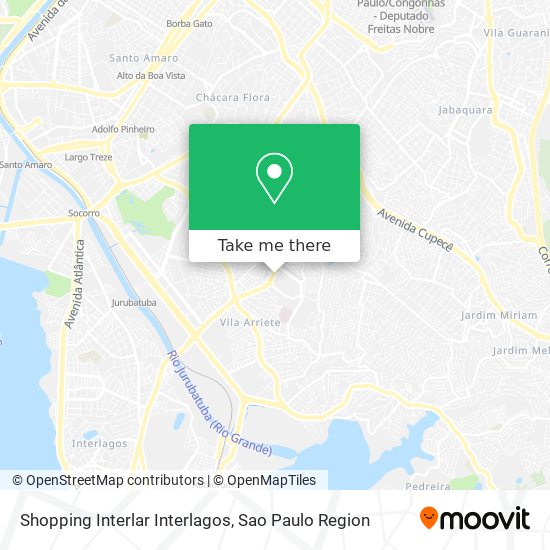 Shopping Interlar Interlagos map