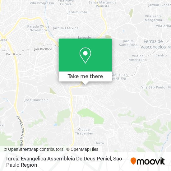 Mapa Igreja Evangelica Assembleia De Deus Peniel