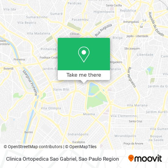 Clinica Ortopedica Sao Gabriel map